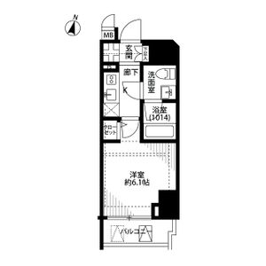 1K 間取り図