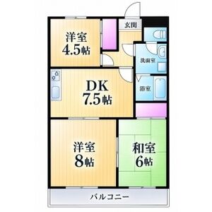 3DK 間取り図
