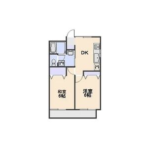 2DK 間取り図
