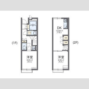2DK 間取り図