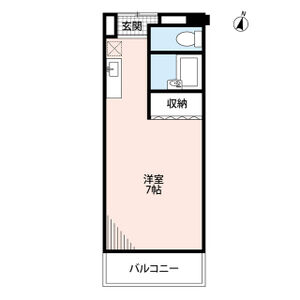 ワンルーム 間取り図