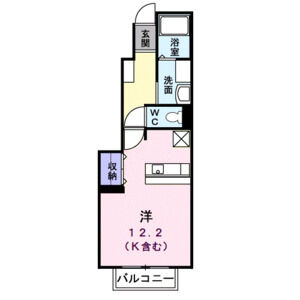 ワンルーム 間取り図