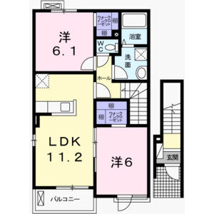 2LDK 間取り図