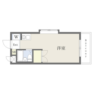 ワンルーム 間取り図