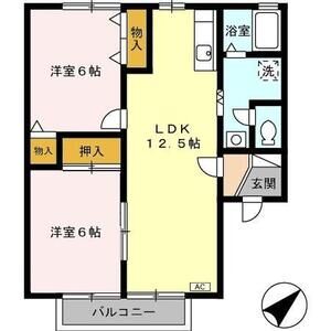 2LDK 間取り図