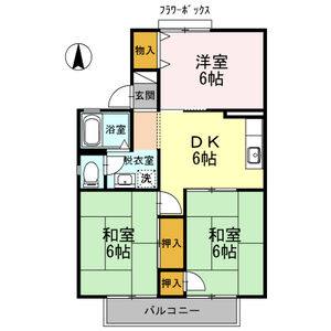 3DK 間取り図