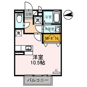 ワンルーム 間取り図