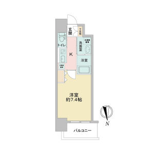 1K 間取り図
