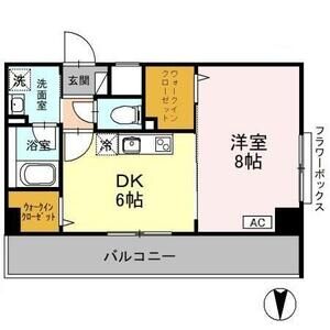 1DK 間取り図