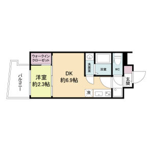 1DK 間取り図