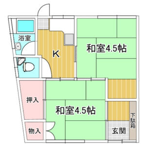 2K 間取り図