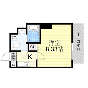 1K 間取り図