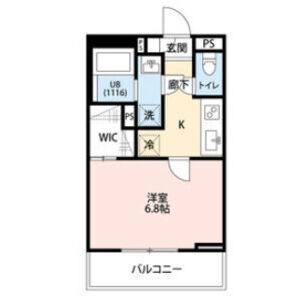 1K 間取り図