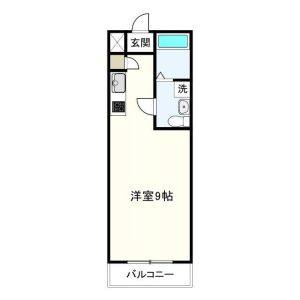 ワンルーム 間取り図