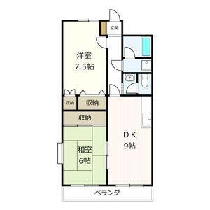2DK 間取り図