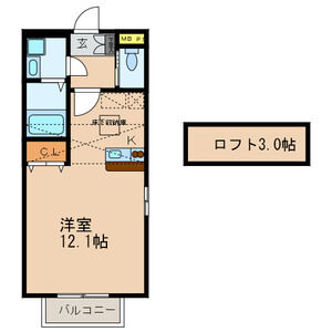 ワンルーム 間取り図