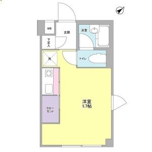 ワンルーム 間取り図