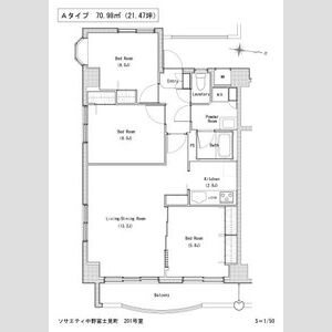 3LDK 間取り図