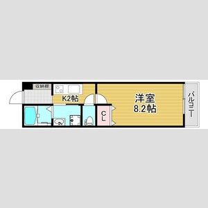 1K 間取り図