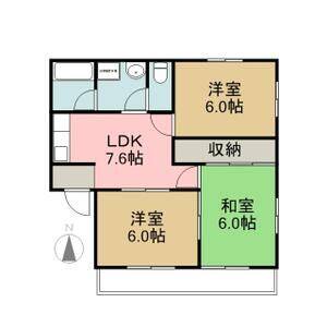 3DK 間取り図