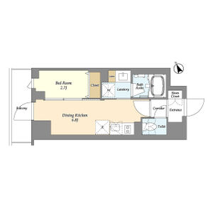 1DK 間取り図