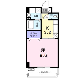 1K 間取り図
