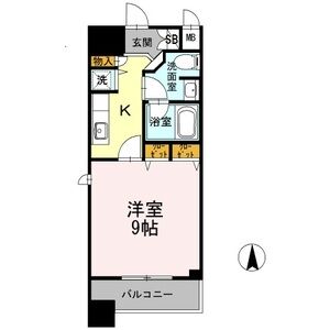 1K 間取り図