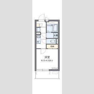 1K 間取り図