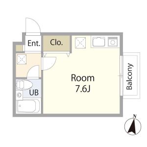 ワンルーム 間取り図