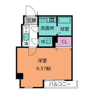 1K 間取り図