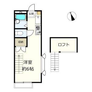 1K 間取り図