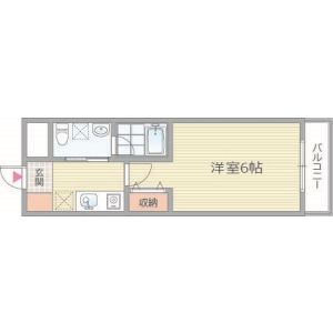 1K 間取り図