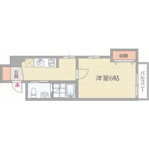 1K 間取り図