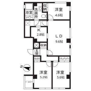 3LDK 間取り図