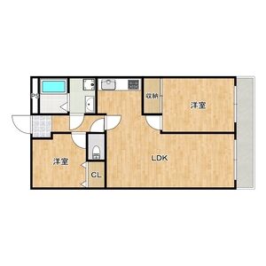 2LDK 間取り図