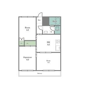 3DK 間取り図