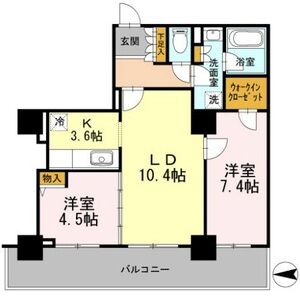 2LDK 間取り図