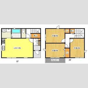 3LDK 間取り図