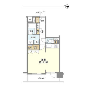 ワンルーム 間取り図