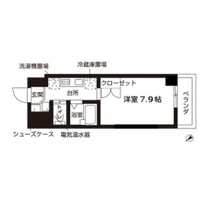 1K 間取り図