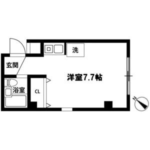 ワンルーム 間取り図