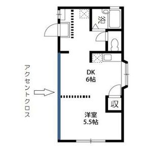 1DK 間取り図