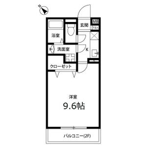 1K 間取り図