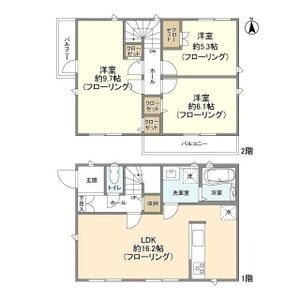 3LDK 間取り図