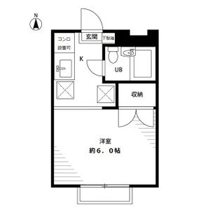 ワンルーム 間取り図
