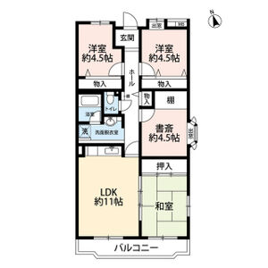 3LDK 間取り図
