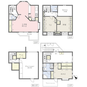 3LDK 間取り図