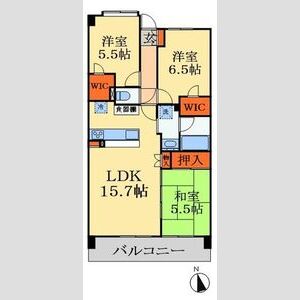 3LDK 間取り図