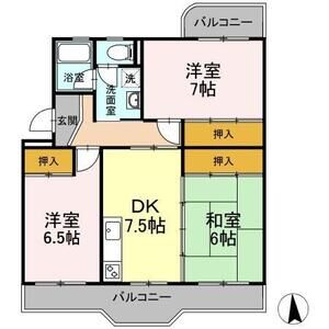 3DK 間取り図