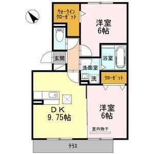 2DK 間取り図
